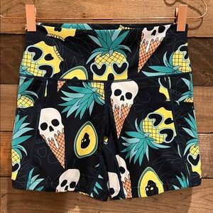 Constantly Varied Gear Black and Yellow Athletic Shorts